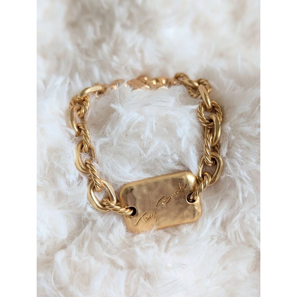 TORY BURCH Chunky Signature Bar Chain Bracelet - Picture 3 of 4